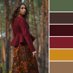 Example of a warm winter palette. Photoe pintrest Livemaster.ru