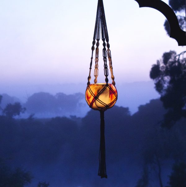 Hanging lanterns make a stunning display. Photo by Integrity Candles