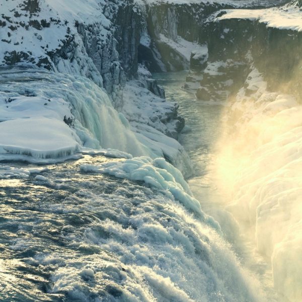 Exhilarating and fresh - blue on white. Photo by Frank Gumley