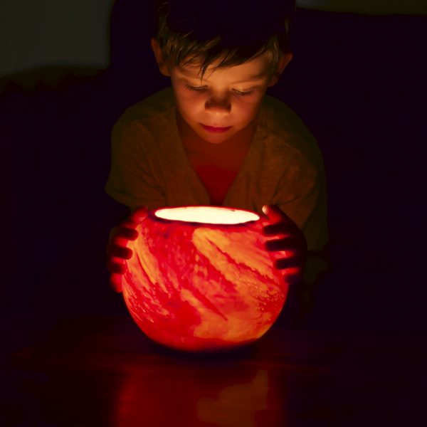 Like Mars, the Red Planet, this lantern is a stunning light source radiating warmth in a fiery explosion of colour. Photo by Frank Gumley