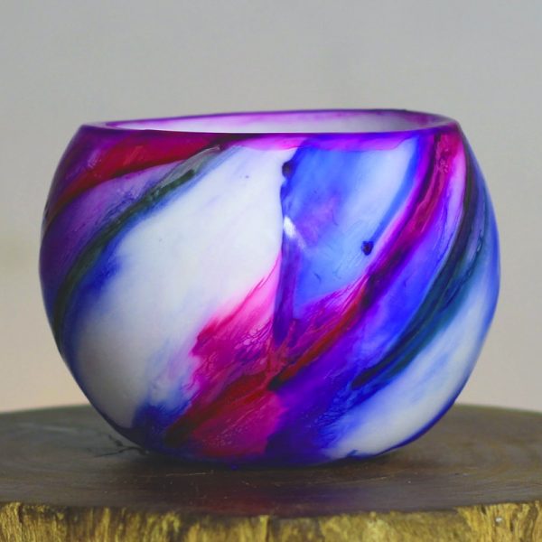 Perfect partners - pink and blue. Photo by Integrity Candles