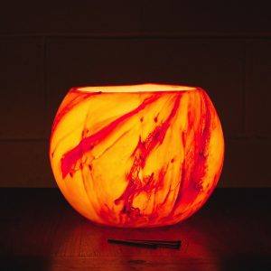 Our Helios Planet lantern design uses a fiery palette of yellows, reds and oranges to celebrate the glory of our radiant Sun. Photo By Frank Gumley