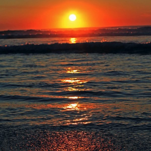 Helios, in ancient Greek religion and myth, is both god and personification of the Sun. Here, the sun is rising over the ocean at Byron Bay. Photo by Frank Gumley